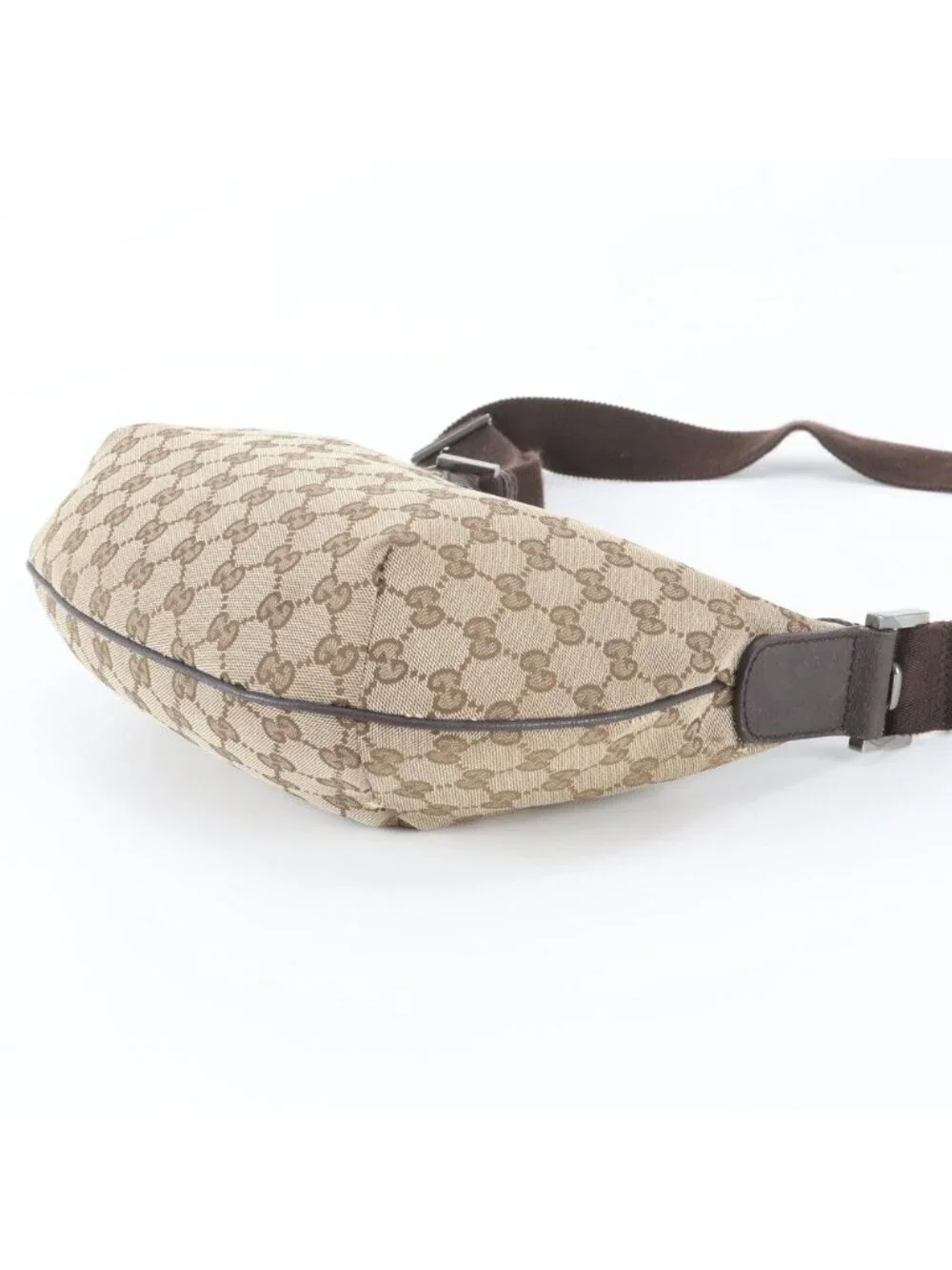 Gucci GG Canvas Leather Shoulder Bag Crossbody Messenger
